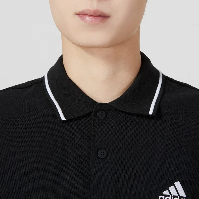 Original New Arrival Adidas M SL PQ PS Men's POLO shirt short sleeve Sportswear