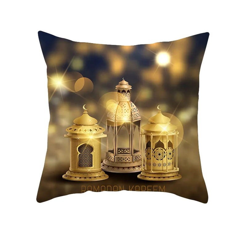 2025 Ramadan Home Decor Pillow Cases EID Mubarak Decor Cushion Eid Mubarak Birthday Wedding Festival Party Ornaments Supplies