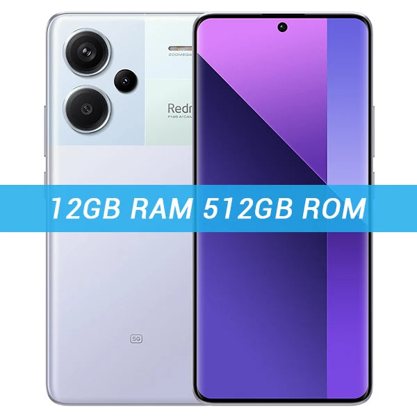 Global Version Xiaomi 5G Redmi Note 13 Pro+ Plus 256GB 512GB MediaTek Dimensity 7200-Ultra 6.67'' Amoled Display 5000mAh Battery