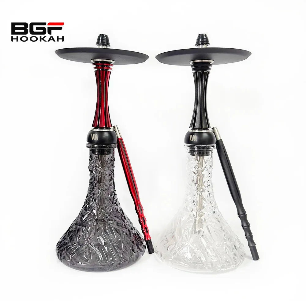 Black Red Shisha Alpha X Reverse Hookah Narguile Chicha Cachimbas Water Pipe Alpha Russian Hookah Set Without Bottle