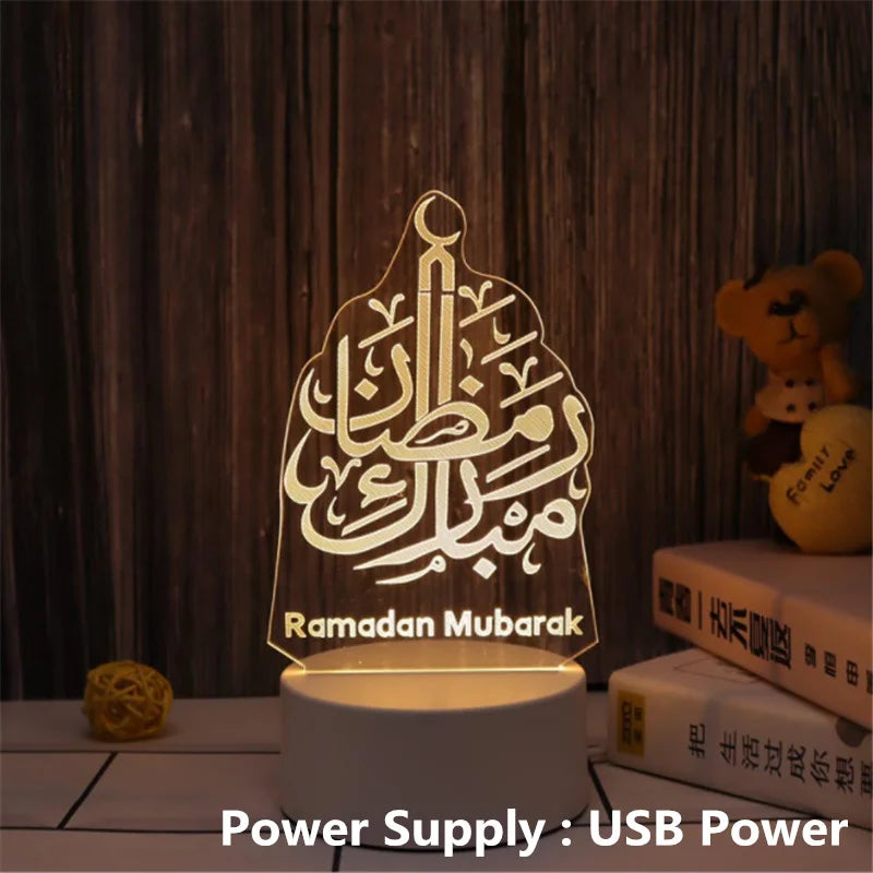 Ramadan Decoration Festival Wooden Moon Star Lights Deco Bedroom Decoration Ramadan 2023 Ramadan Party Lighting Decorative Lamps