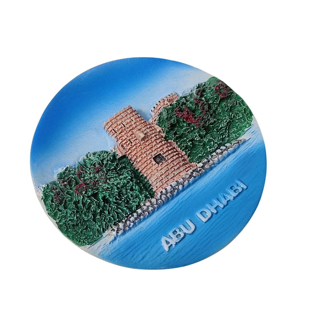 Abu Dhabi UAE 3D Fridge Magnet Souvenir Gift,Resin Handmade Abu Dhabi Refrigerator Magnet Home Decoration Collection