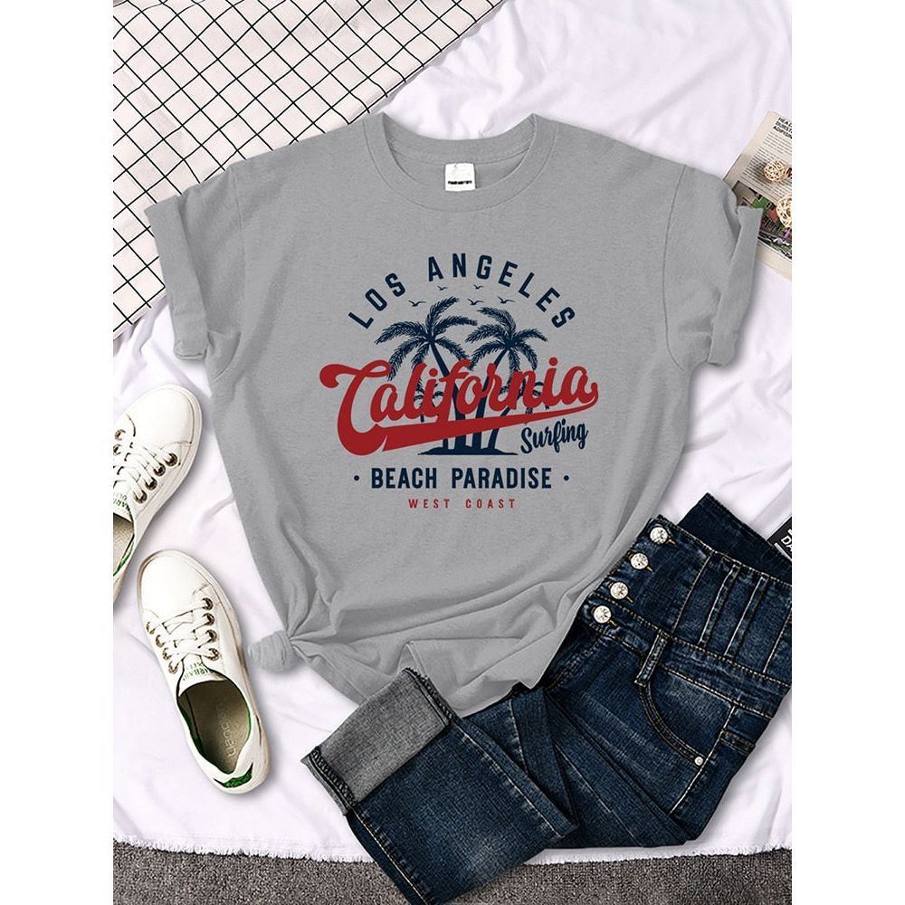 San Francisco, California Beach Paradise T-Shirt Essential Hipster T-Shirts All-Match Casual Tshirt T-shirts with prints - Jointcorp