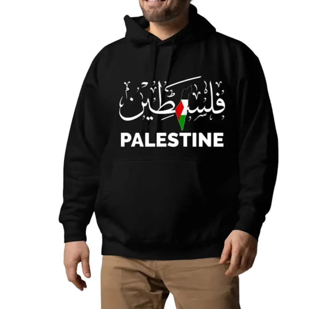 Palestine Hoodie Unisex Autumn Winter Vintage Casual Pullover Sweatshirts Palestine Hoodied Retro New in Hoodies & Sweatshirts