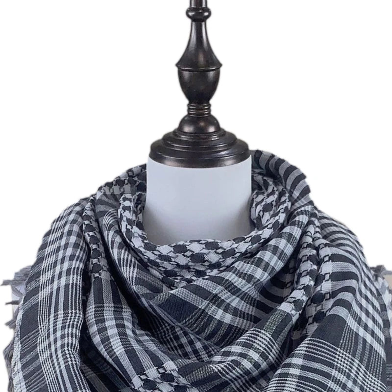 Keffiyeh Tacticals Desert Scarf Wrap Shemagh Head Neck Arab Scarf Unisex Arab Shemagh Keffiyeh Palestine Scarf