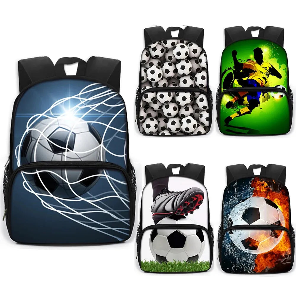 Cool Football Soccer Print Backpack Children School Bags Boys Schoolbag Kids Kindergarten Bag School Backpack Bookbag Gift