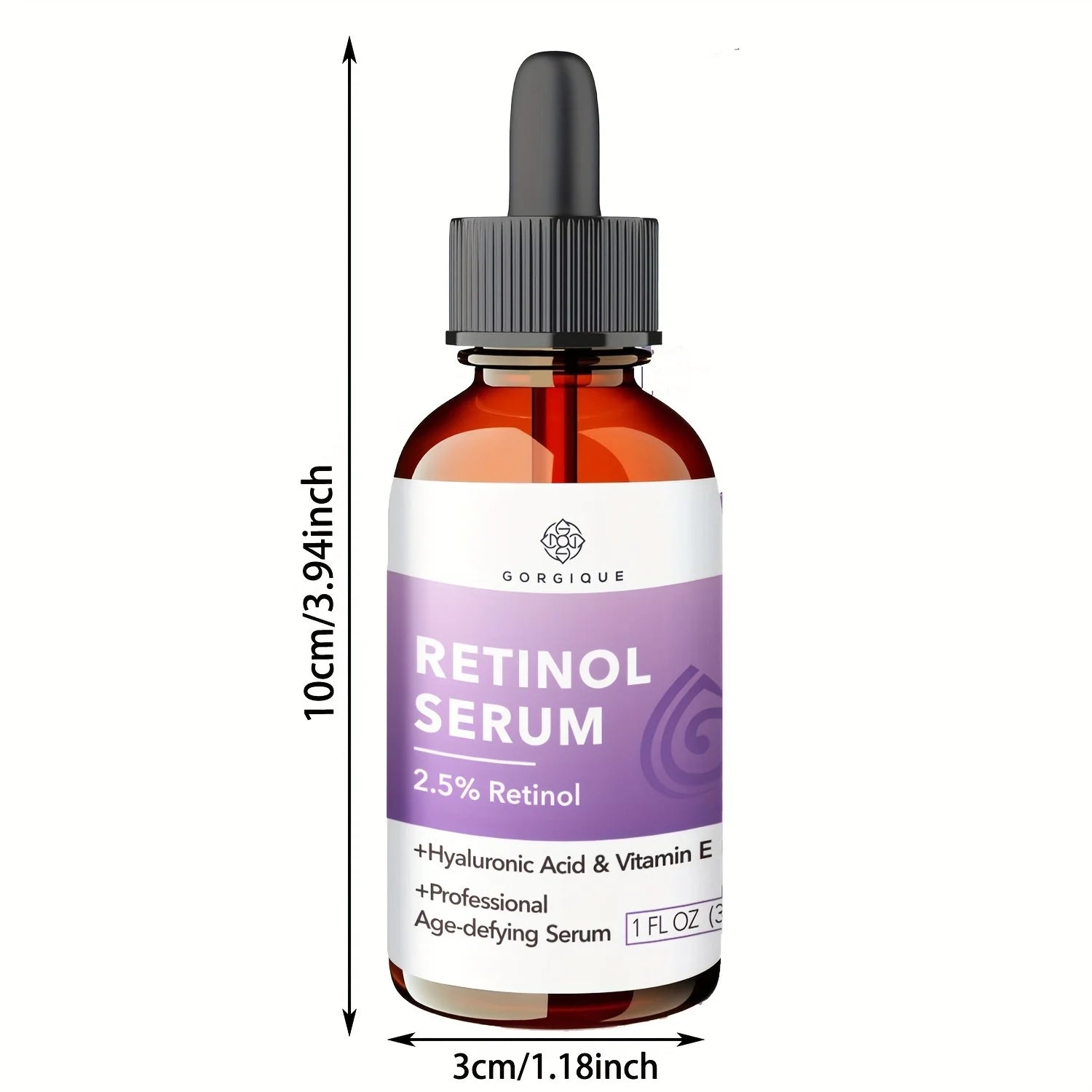 2.5% Retinol Face Serum with Hyaluronic Acid Vitamin E Hydrating Rejuvenating Firming Wrinkle Serum