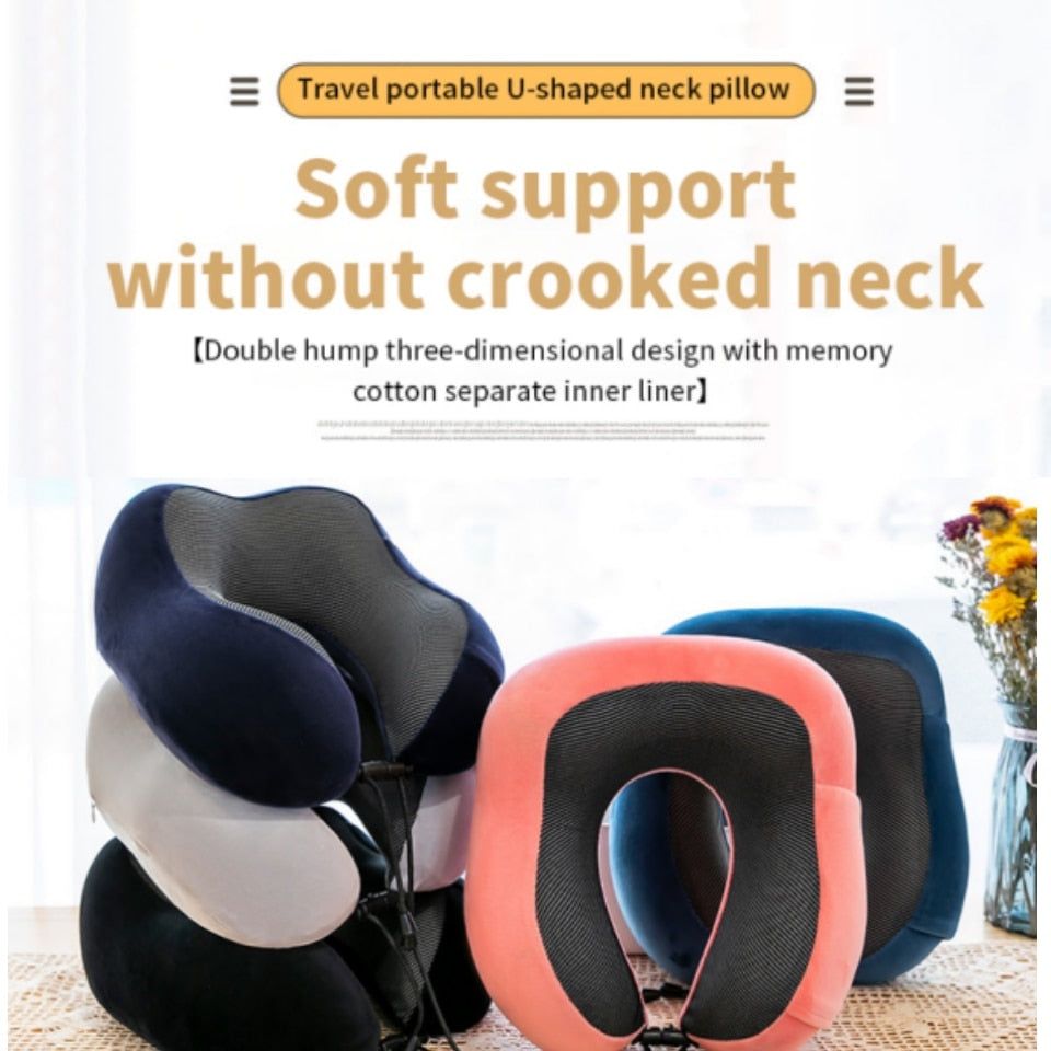 Memory Foam U Shaped Pillow Neck Pillow Nap Cervical Pillow Nap Pillow Neck Pillow U Shaped Pillow for Airplane Sleeping by Car