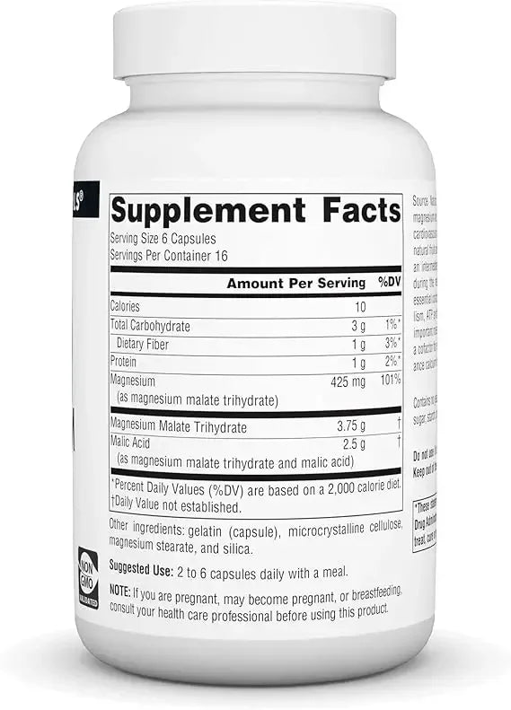 3750 Milligrams Of Magnesium Malate Per Serving As An Essential Magnesium Malate Supplement