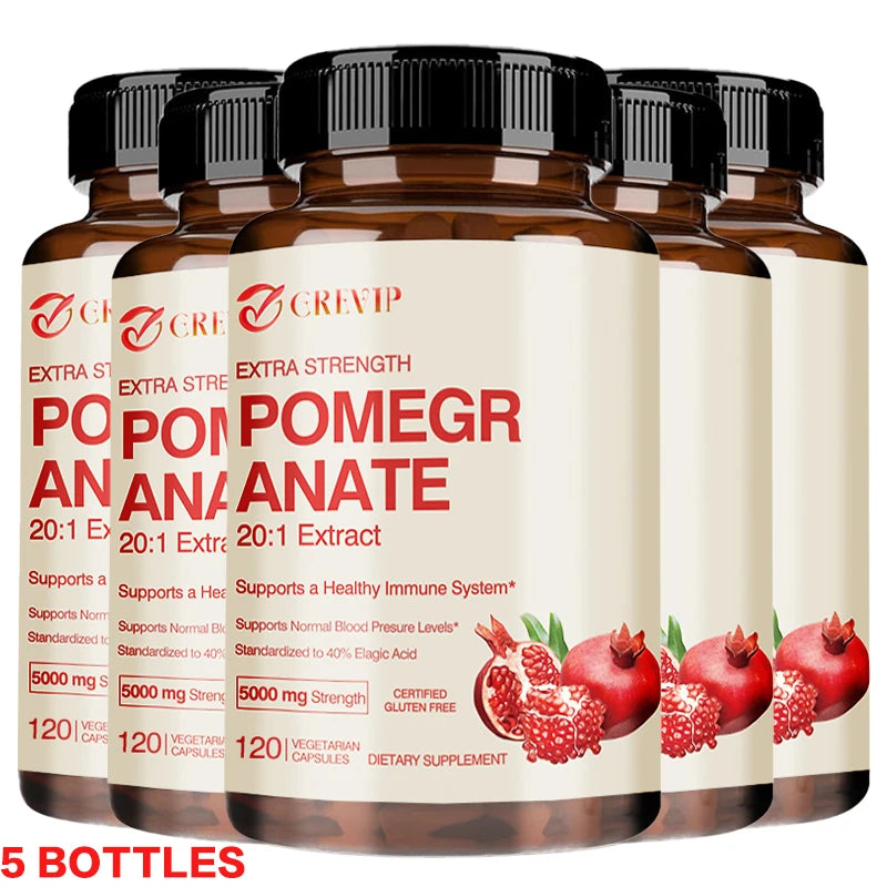 Pomegranate Extract - Maintains Normal Blood Pressure Levels and Improves Mental Health