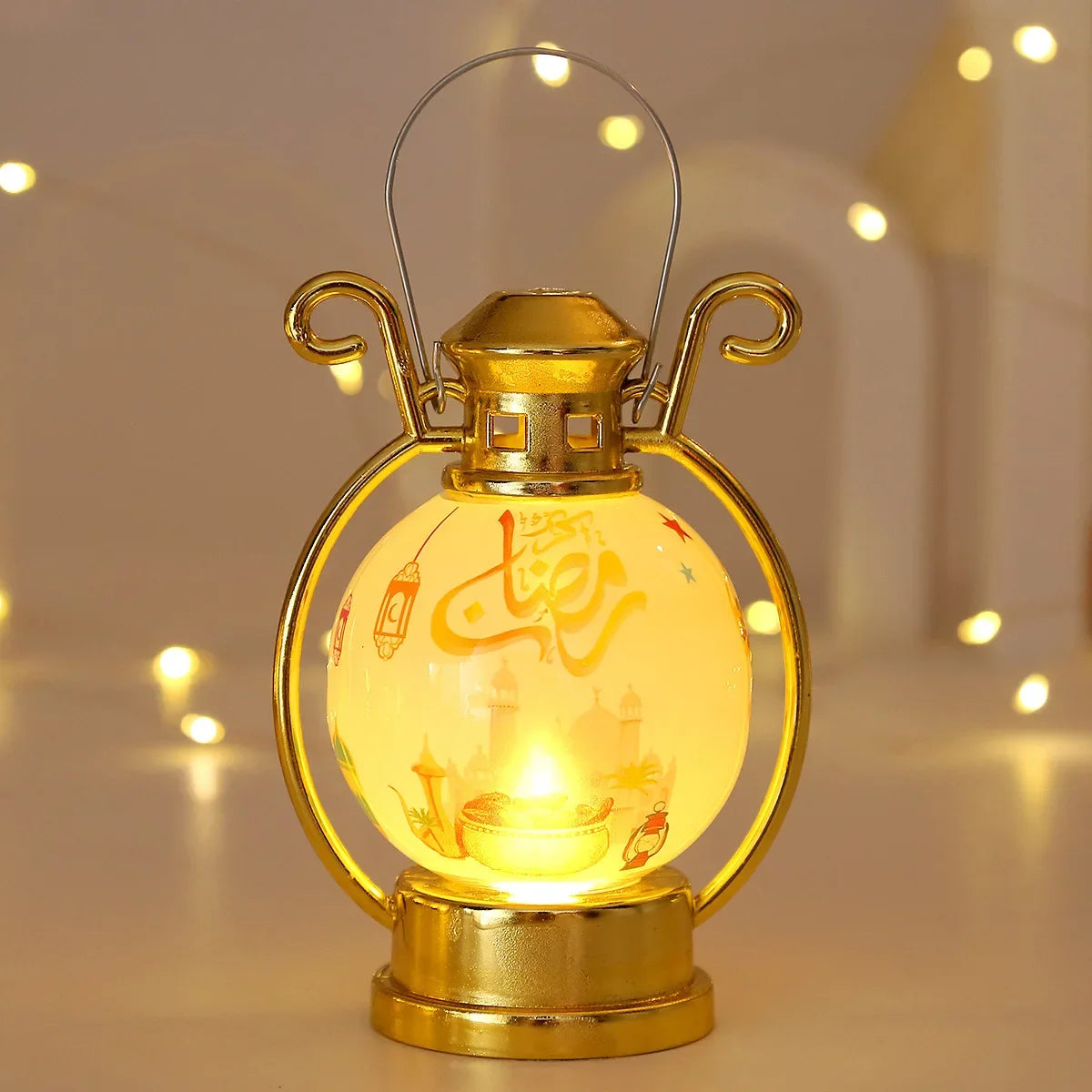 2025 Ramadan LED Lantern Light Eid Mubarak Decoration for Home Islamic Muslim Festival Party Ramadan Kareem Decor EID Al Adha