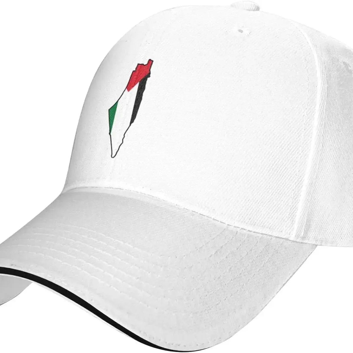 Vintage Baseball Cap for Men Women Vintage Flag Map of Palestine Palestinian Dad Hat Adjustable Black