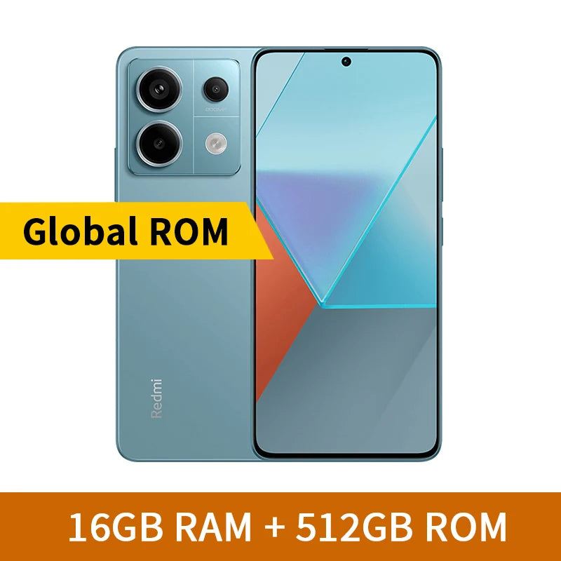 Global ROM Xiaomi Redmi Note 13 Pro 5G Mobile Phone 128GB 256GB 512GB Snapdragon 7s Gen 2 120Hz Screen 5100mAh 67W Fast Charging