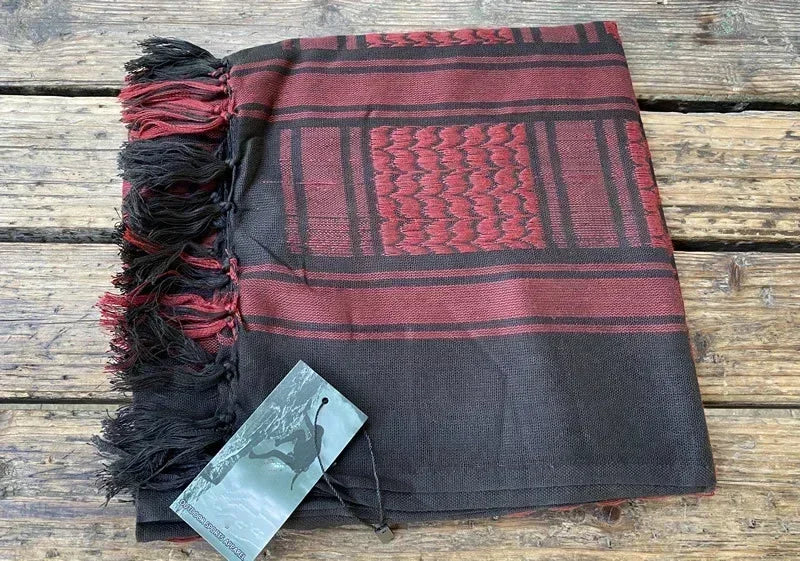 Women Men Scarf Bandana, Palestinian Kerchief Shawl Neck Tactical Men's Scarf Keffiyeh Palestine Shemagh Neckwarmer Shemag