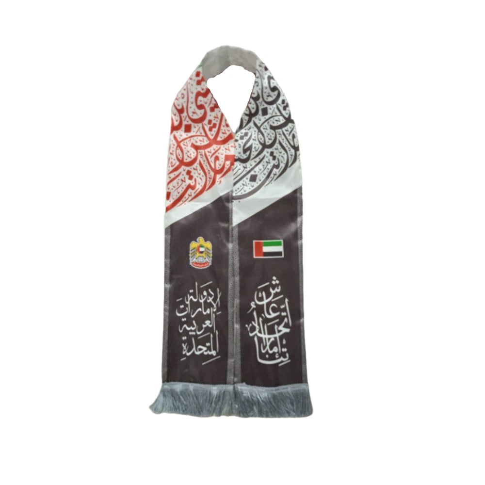 Flagicts 100% Stain Double Side Printing National Day UAE Flag Scarf