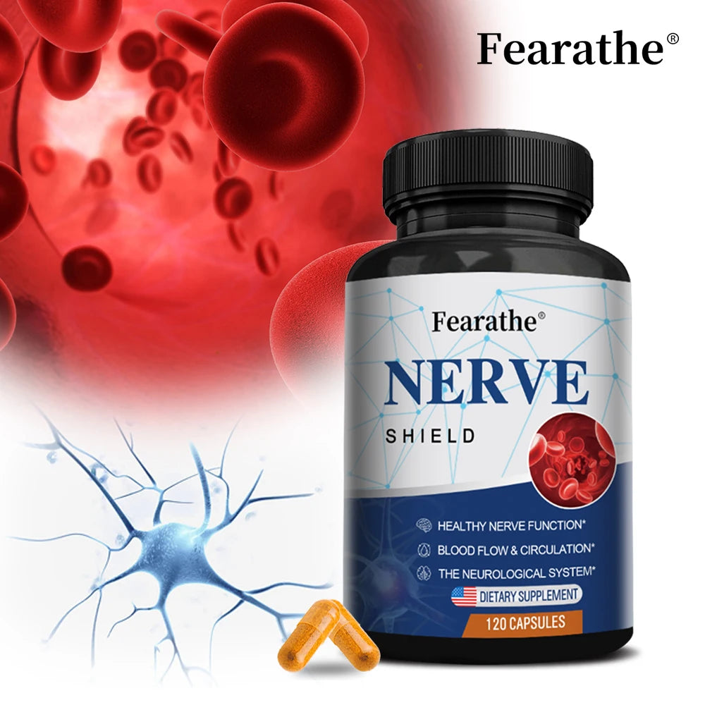 Nerve Support Supplements - Supports Healthy Nerve Function and Neurotransmitters, Blood Flow, Circulation