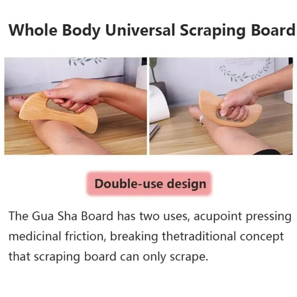 Wooden Gua Sha Tool Scraping Board Massage Tool Slimming Guasha Massage Board Gua Sha Scraper Body Massage Therapy Tool