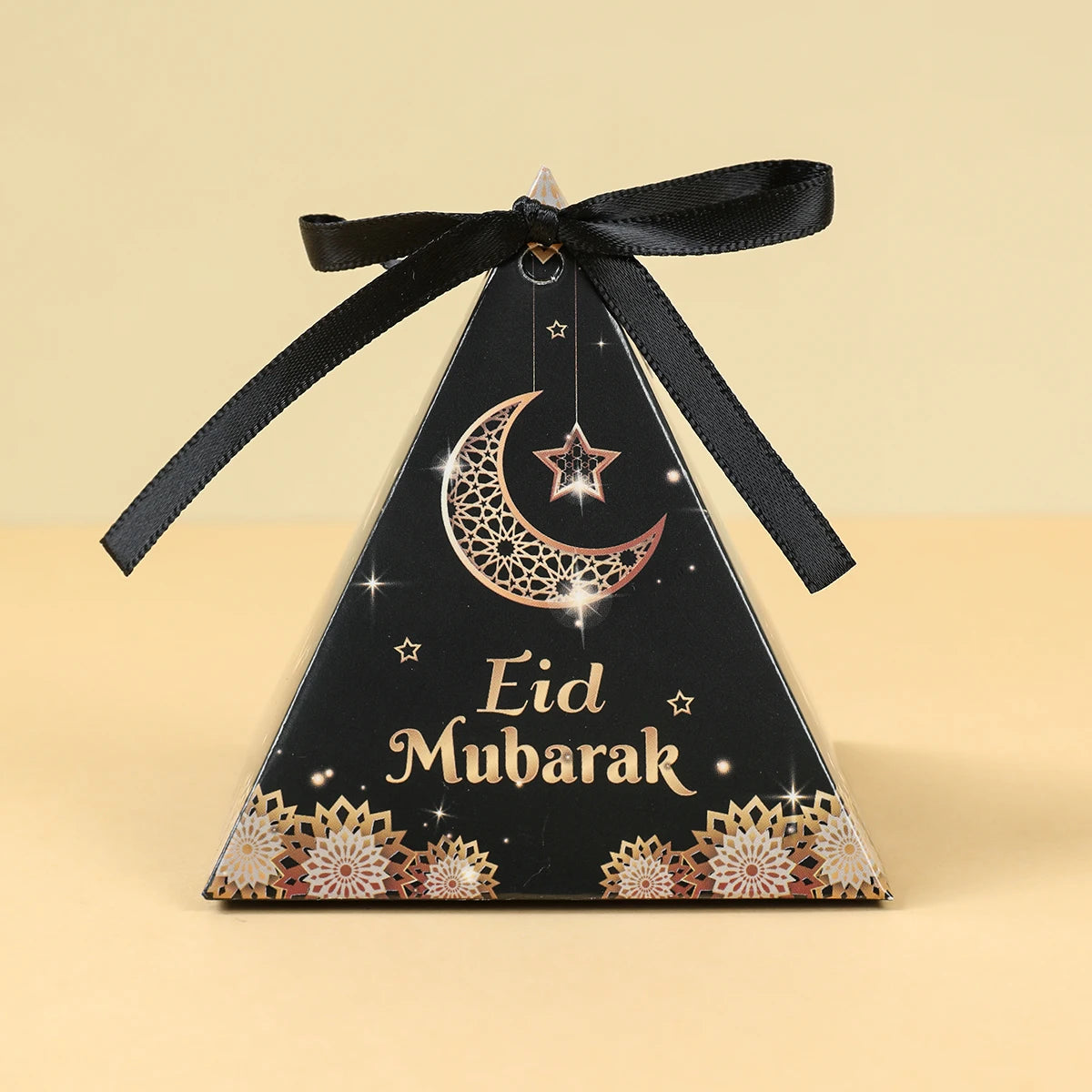 EID Mubarak Decor Triangle Candy Boxes Ramadan Decor 2025 Gift Box Ramadan Kareem Islamic Muslim Party Eid Al Adha Gifts