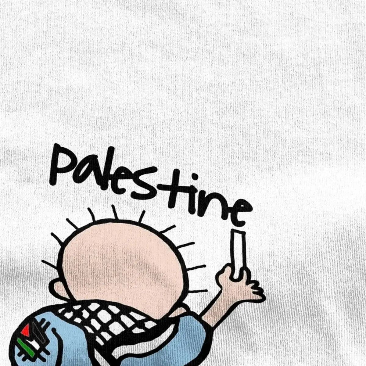 Funny Palestinian Tshirts Men Crewneck Short Sleeve Clothes Palestine 100%Cotton Summer TopsTops