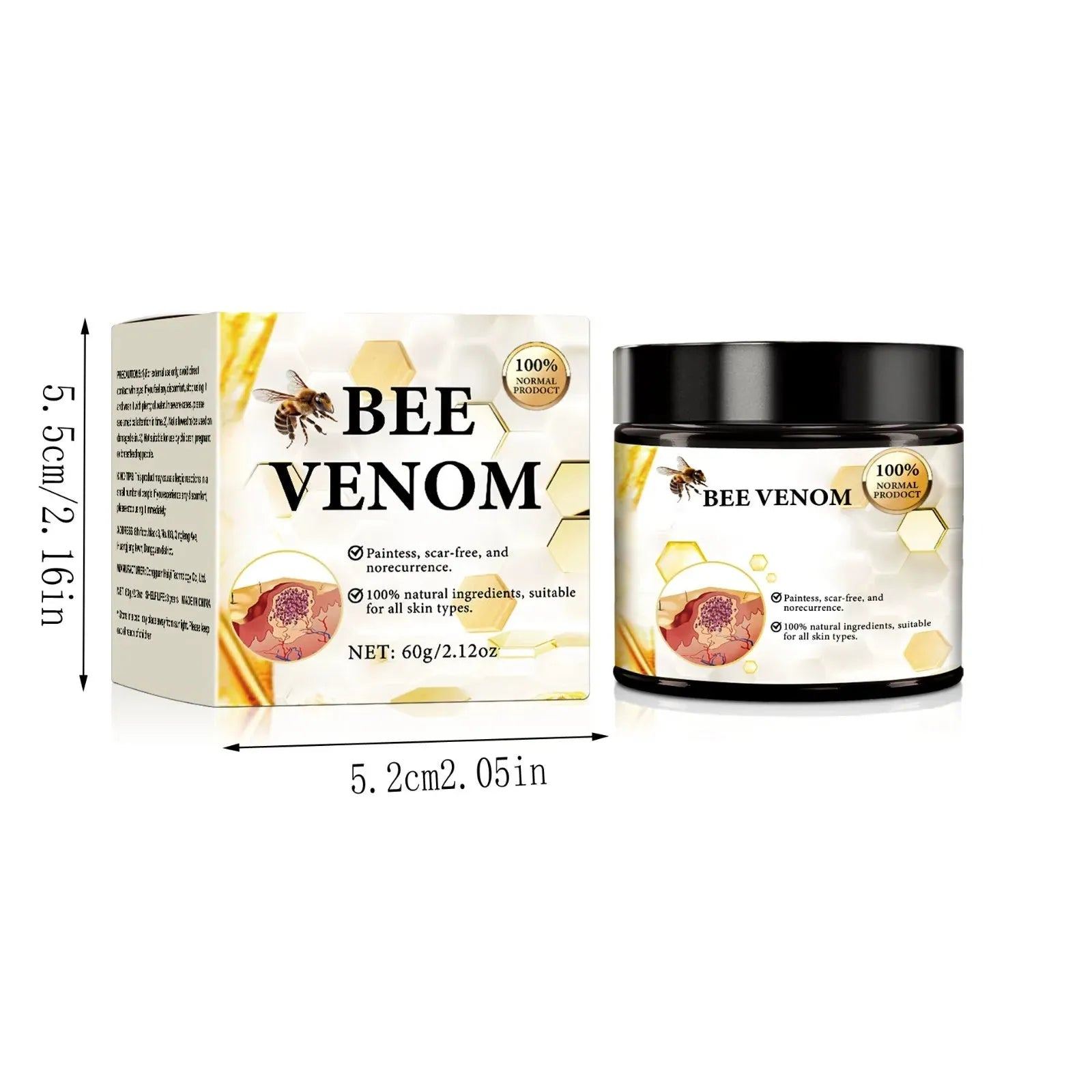 2024 New Bee Cream, New Bee Care Cream, Bee Mole And Wart Care Cream Bee Reparing Cream For All Parts Of The Body