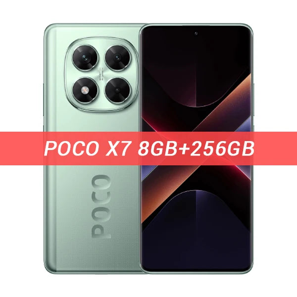 Global Version POCO X7 5G Smartphone MTK Dimensity 7300-Ultra 6.67" 120Hz AMOLED Display 50MP OIS Camera 45W Turbo Charging NFC