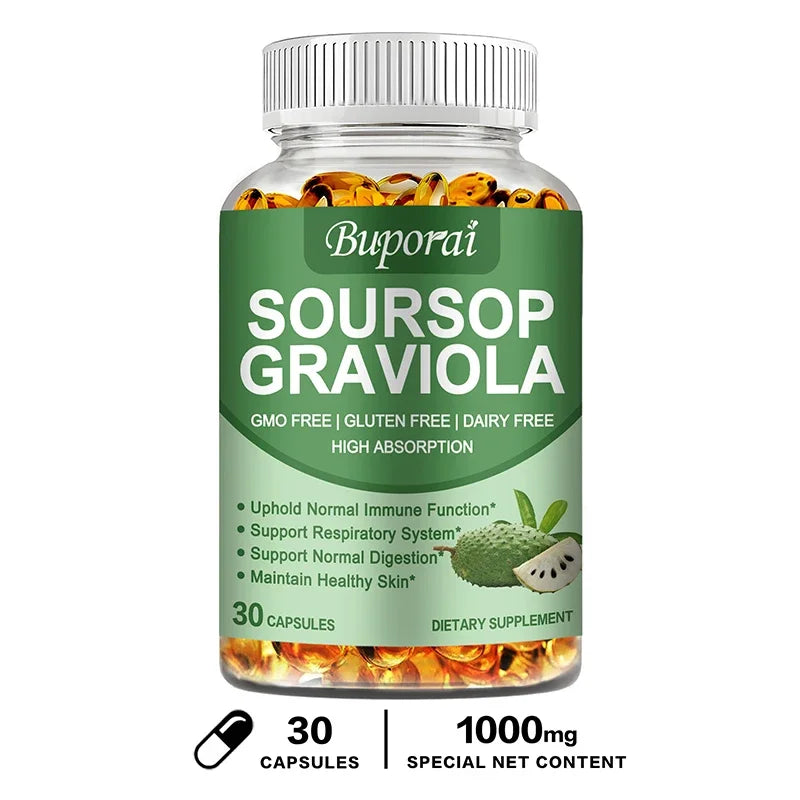 Soursop Graviola - Support,Regeneration,Stress Relief,Immune Digestion Cellular Beauty Health