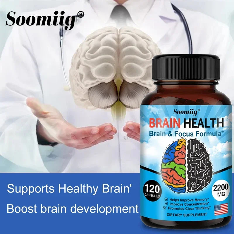 Nootropics Dietary Supplements Best Brain Focus Increases Memory Support Promotes Clear Thinking Immune System Health