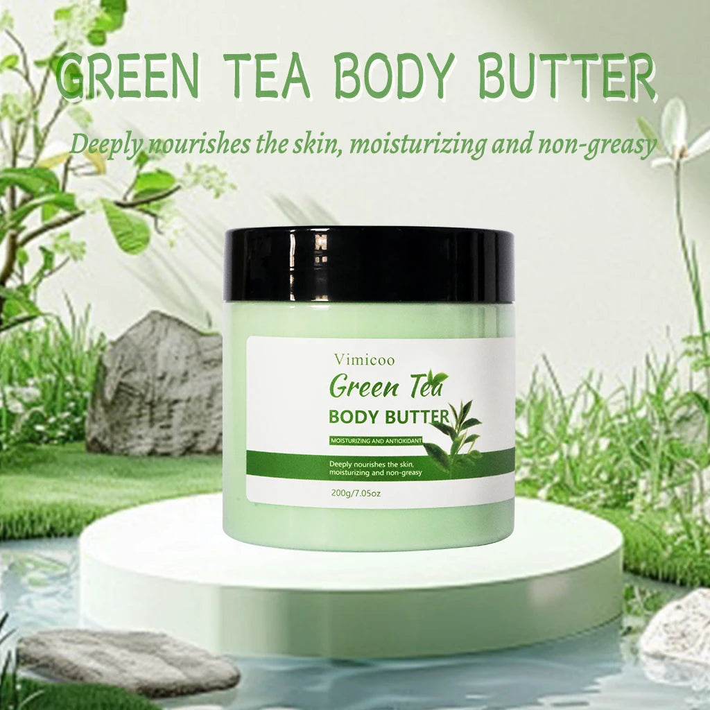 Green Tea Lavender Coconut & Shea Butter Body Moisturizer for Dry Skin Care Smooth Skin Enhancing Ingredients Body Lotion