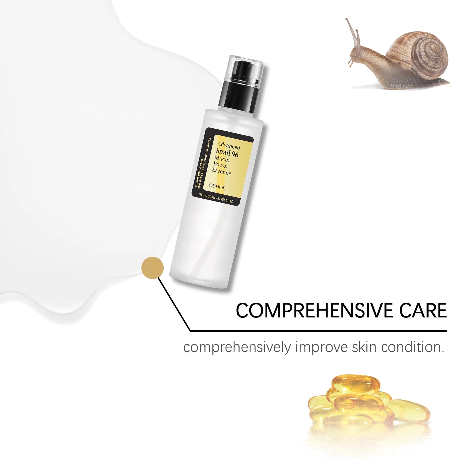 Advanced Snail 96 Mucin Power Essence Fading Fine Lines Moisturizing Lifting Firming Smoothing Nourishin Brightening Skin Care