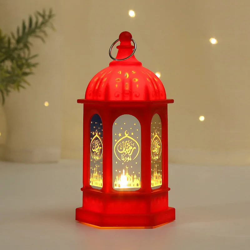 Ramadan LED Lantern Light Eid Mubarak Decoration for Home Islamic Muslim Festival Party Ramadan Kareem Decor EID Al Adha 2025