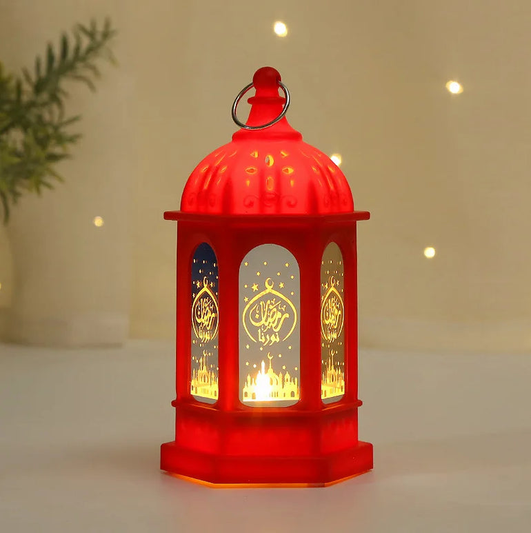 Ramadan LED Lantern Light Eid Mubarak Decoration for Home Islamic Muslim Festival Party Ramadan Kareem Decor EID Al Adha 2025