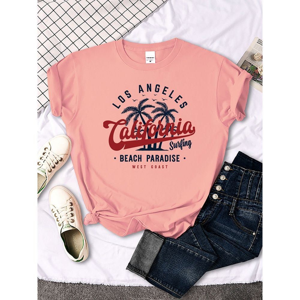 San Francisco, California Beach Paradise T-Shirt Essential Hipster T-Shirts All-Match Casual Tshirt T-shirts with prints - Jointcorp