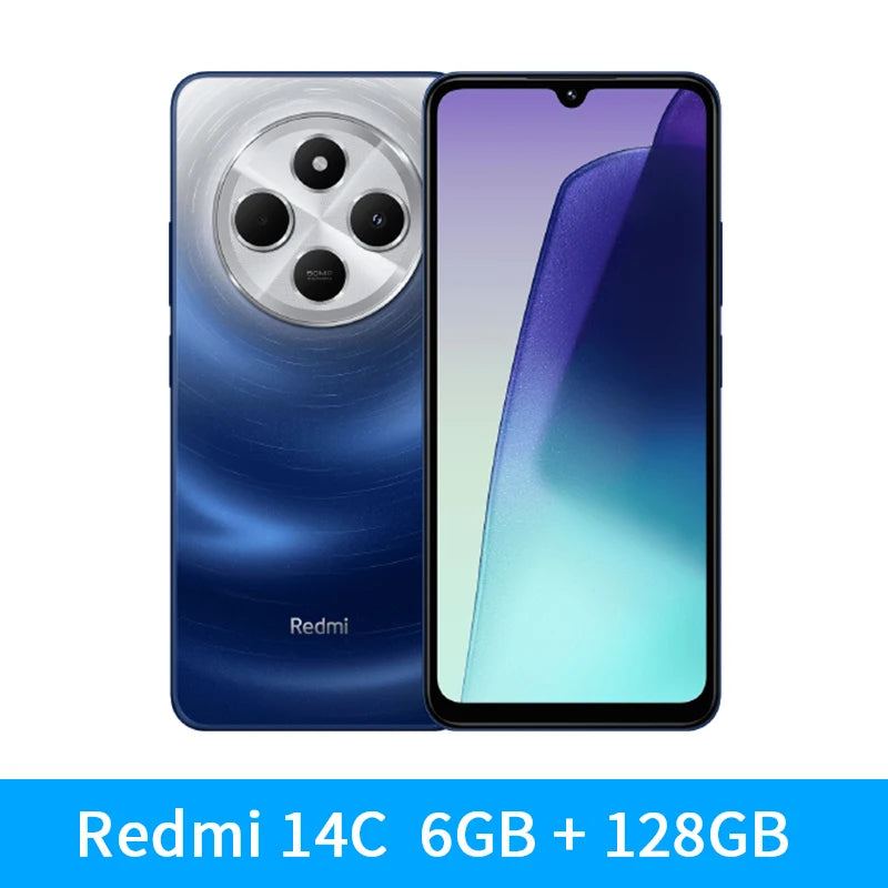 Global Version Xiaomi Redmi 14C NFC Smartphone MTK Helio G81-Ultra 6.88" 120Hz Display 50MP Camera 5160mAh 18W Fast Charging