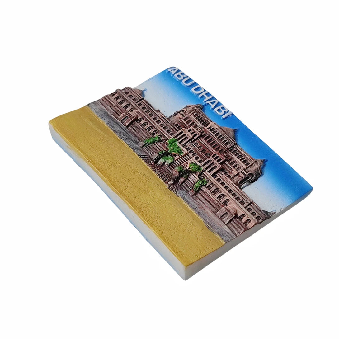 Abu Dhabi UAE 3D Fridge Magnet Souvenir Gift,Resin Handmade Abu Dhabi Refrigerator Magnet Home Decoration Collection