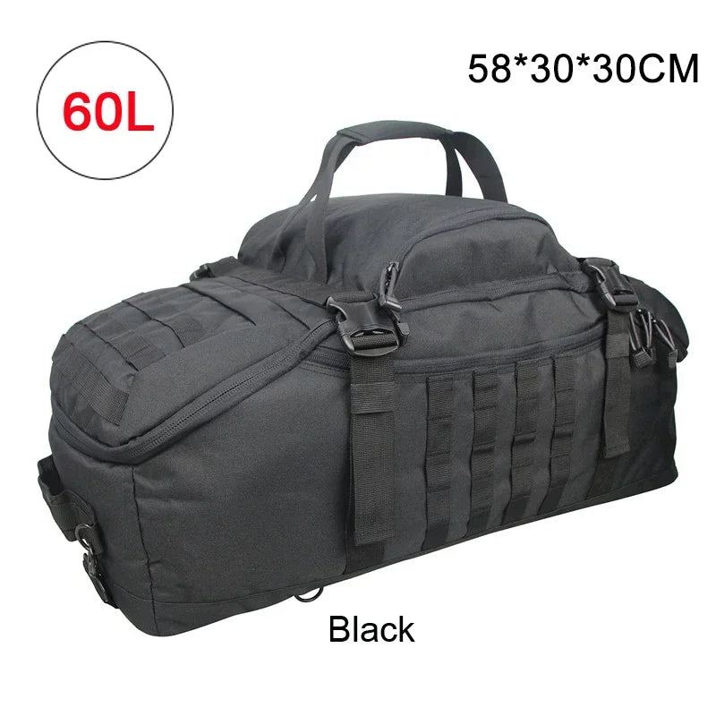 40L 60L 80L Sport Travel Bag Molle Tactical Backpack Gym Fitness Bag Large Duffle Bags for Camping Hunting Fishing