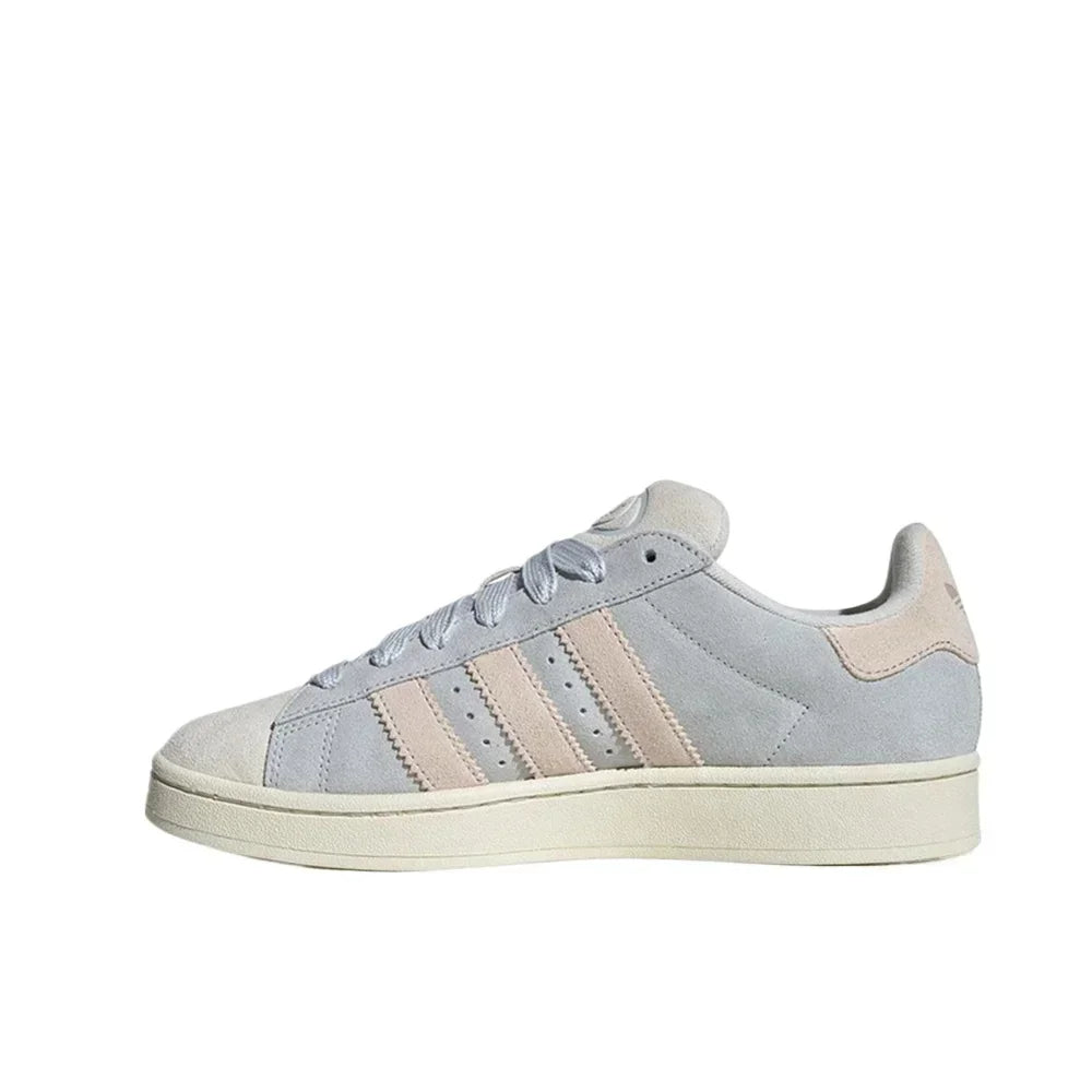 Adidas Originals Campus 00s Women Gray and White Low Top Fashion Sneaker Wear-resistant German Training Skateboarding Shoes