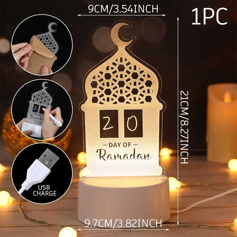 Ramadan Decor Moon Candlestick EID Mubarak Decor 2025 Home Candle Holder Ramadan Kareem Islamic Muslim Party Eid Al Adha Gifts