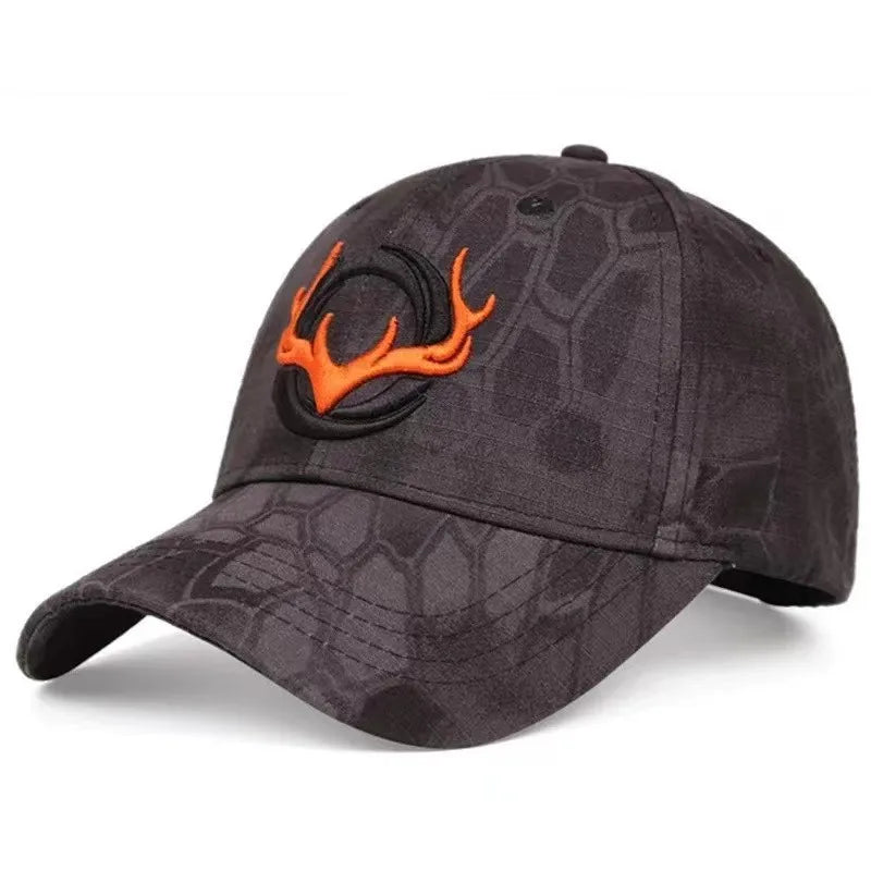 Fashion Horns Embroidery Baseball Caps Men Women Camouflage Trucker Hats Spring Summer Casual Snapback Hat Cotton Golf Cap Male