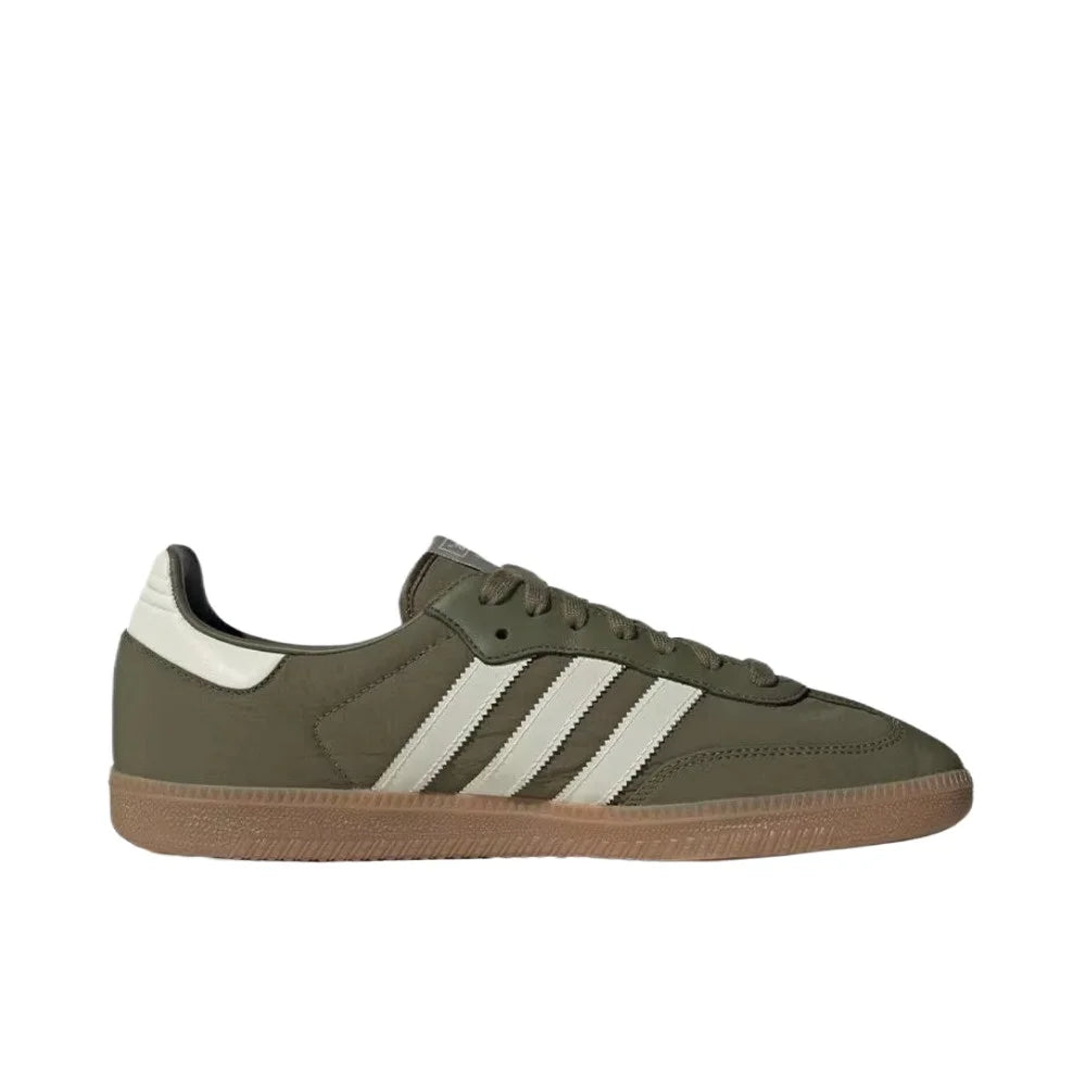 Adidas Originals Samba Gazelle OG Women and Men Cloth Olive Green Retro Low Top Non-slip German Training Board Shoes 1E3440