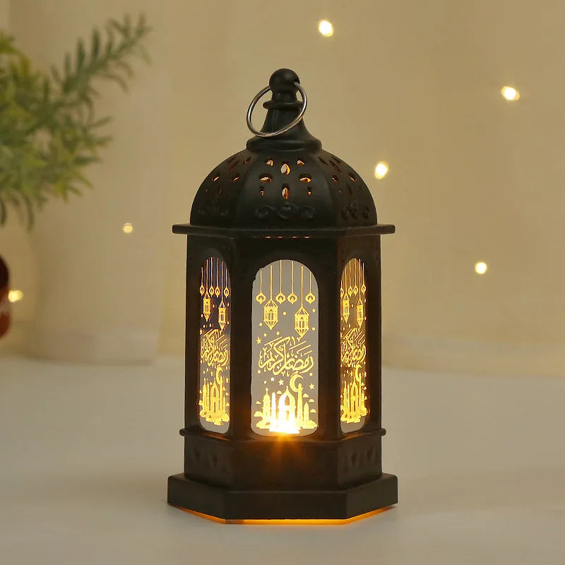 Ramadan LED Lantern Light Eid Mubarak Decoration for Home Islamic Muslim Festival Party Ramadan Kareem Decor EID Al Adha 2025