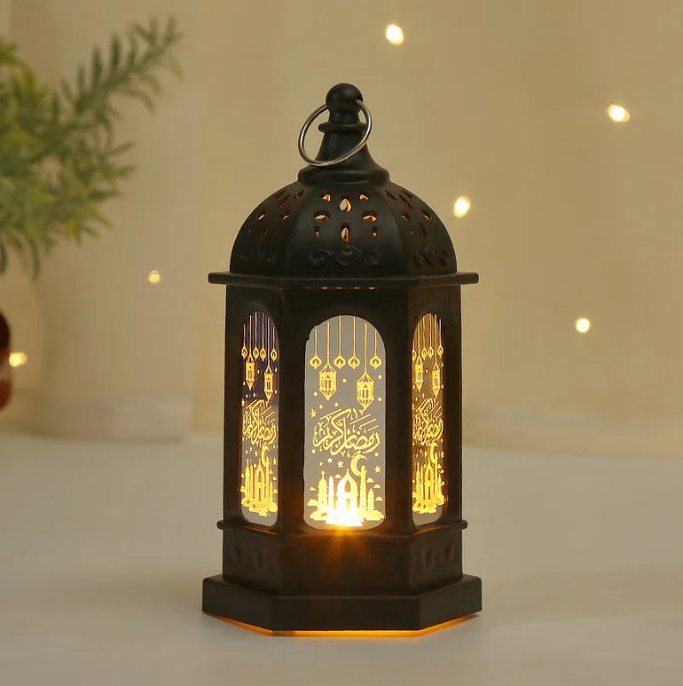 Ramadan LED Lantern Light Eid Mubarak Decoration for Home Islamic Muslim Festival Party Ramadan Kareem Decor EID Al Adha 2025