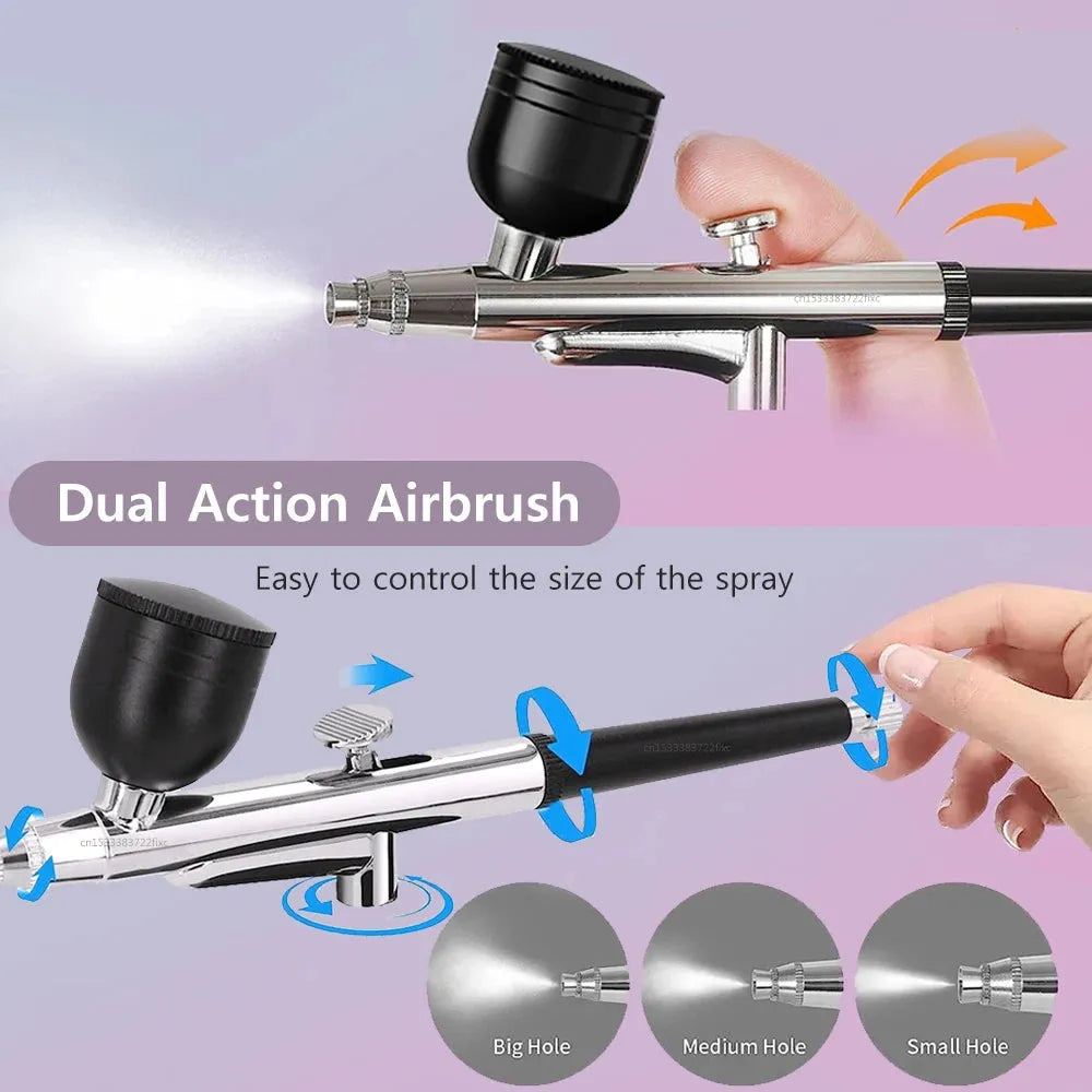 Airbrush Nails Kit Accessories Air brush Spray Gun With Cups Airbrush Cleaning Kit Replacement For Nails Painting Decorating K5