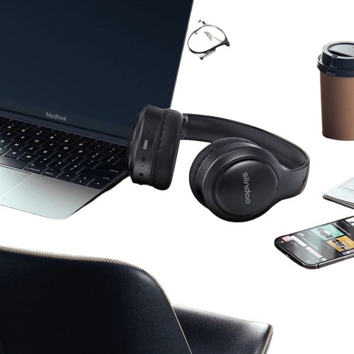 Wireless Bluetooth Headphones Foldable Stereo Earphones Super Bass Noise Reduction Mic For Laptop PC TV - Jointcorp