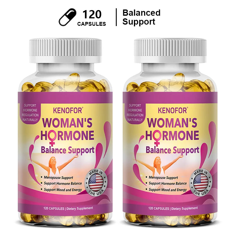 Regulates Women's Hormone Balance - Supports Hormonal Balance, Mood and Energy During Menopause 120 Capsules | DietarySappleTent