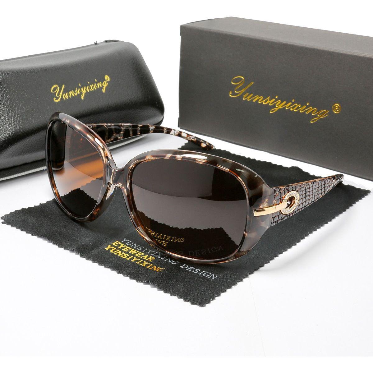 Sunglasses Women Brand Designer Sun Glasses Fashion Classic Big Frame Glass Female Vintage - Jointcorp