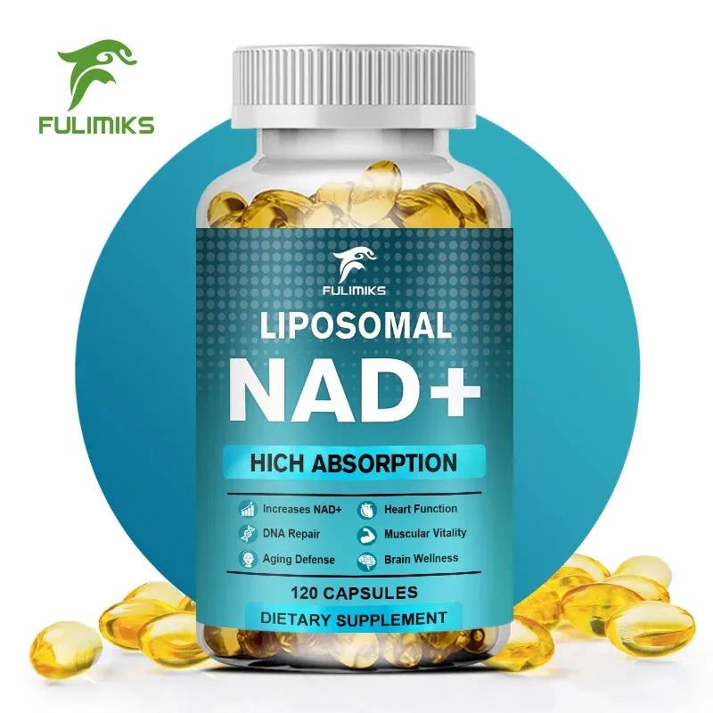 NAD Capsules Supplement, Liposomal NAD+ supplement - Aging Defense, Cellular Energy, Heart & Brain Function