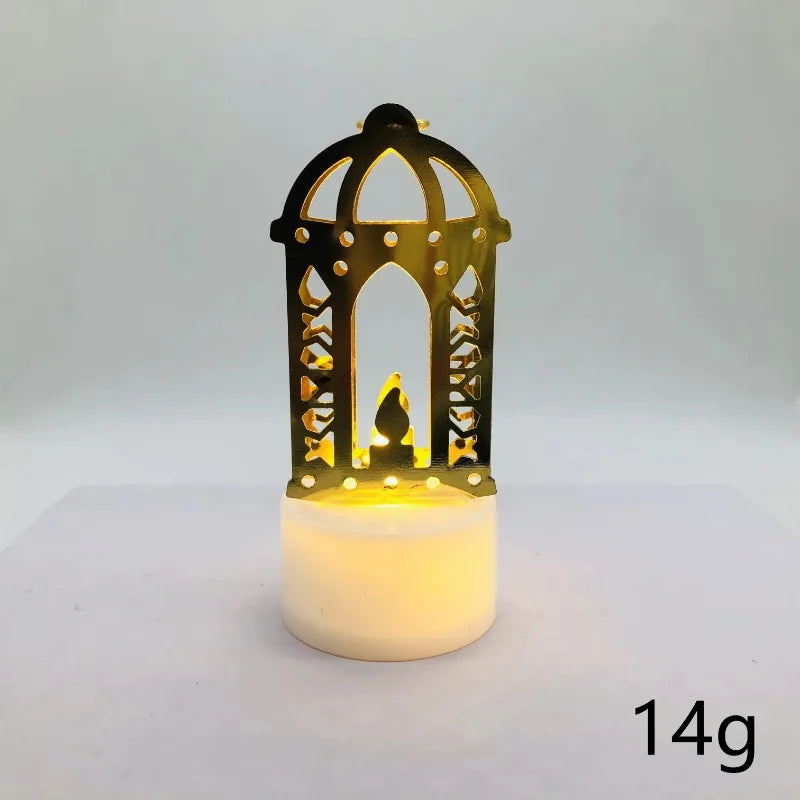 Eid Mubarak LED Candle Small Light Ramadan Kareem Decoration Home Islamic Muslim Festival Party Decoration Eid Al-Fitr Supplies