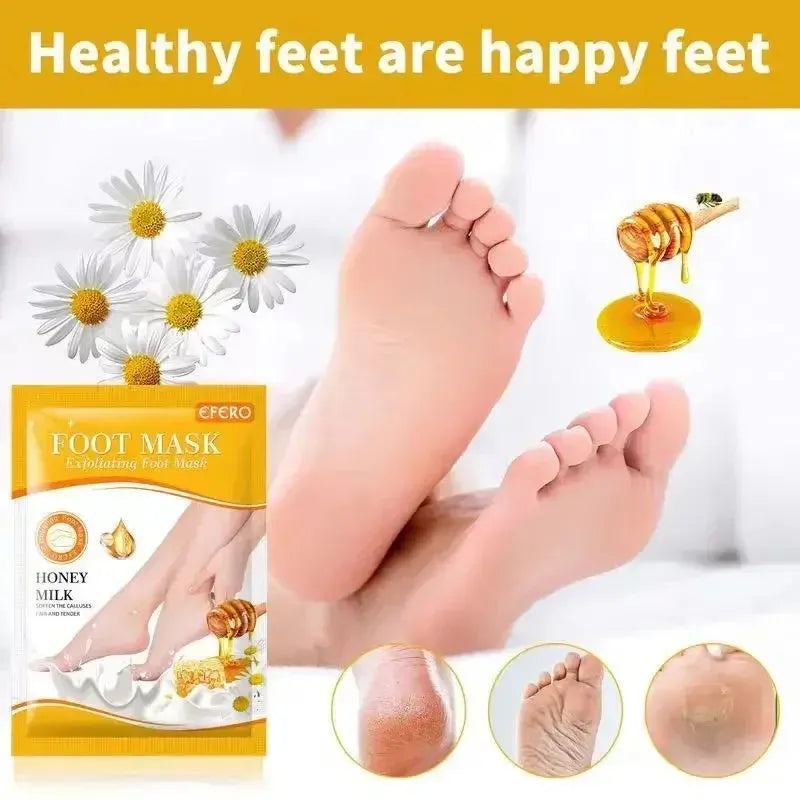 1 Pag = 1 Pair Honey Foot Mask For Remove Dead Skin Calluses Exfoliating Foot Mask Feet Cream Whitening Foot Spa Skin Care Tool