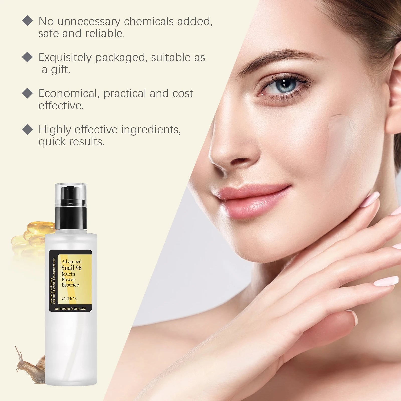 Advanced Snail 96 Mucin Power Essence Fading Fine Lines Moisturizing Lifting Firming Smoothing Nourishin Brightening Skin Care