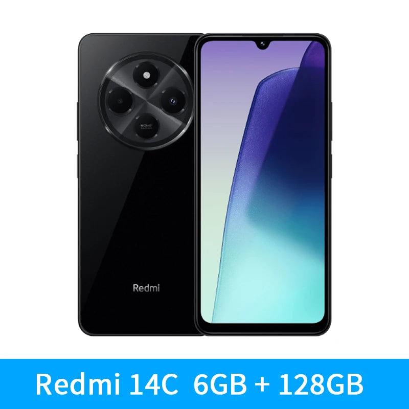 Global Version Xiaomi Redmi 14C NFC Smartphone MTK Helio G81-Ultra 6.88" 120Hz Display 50MP Camera 5160mAh 18W Fast Charging